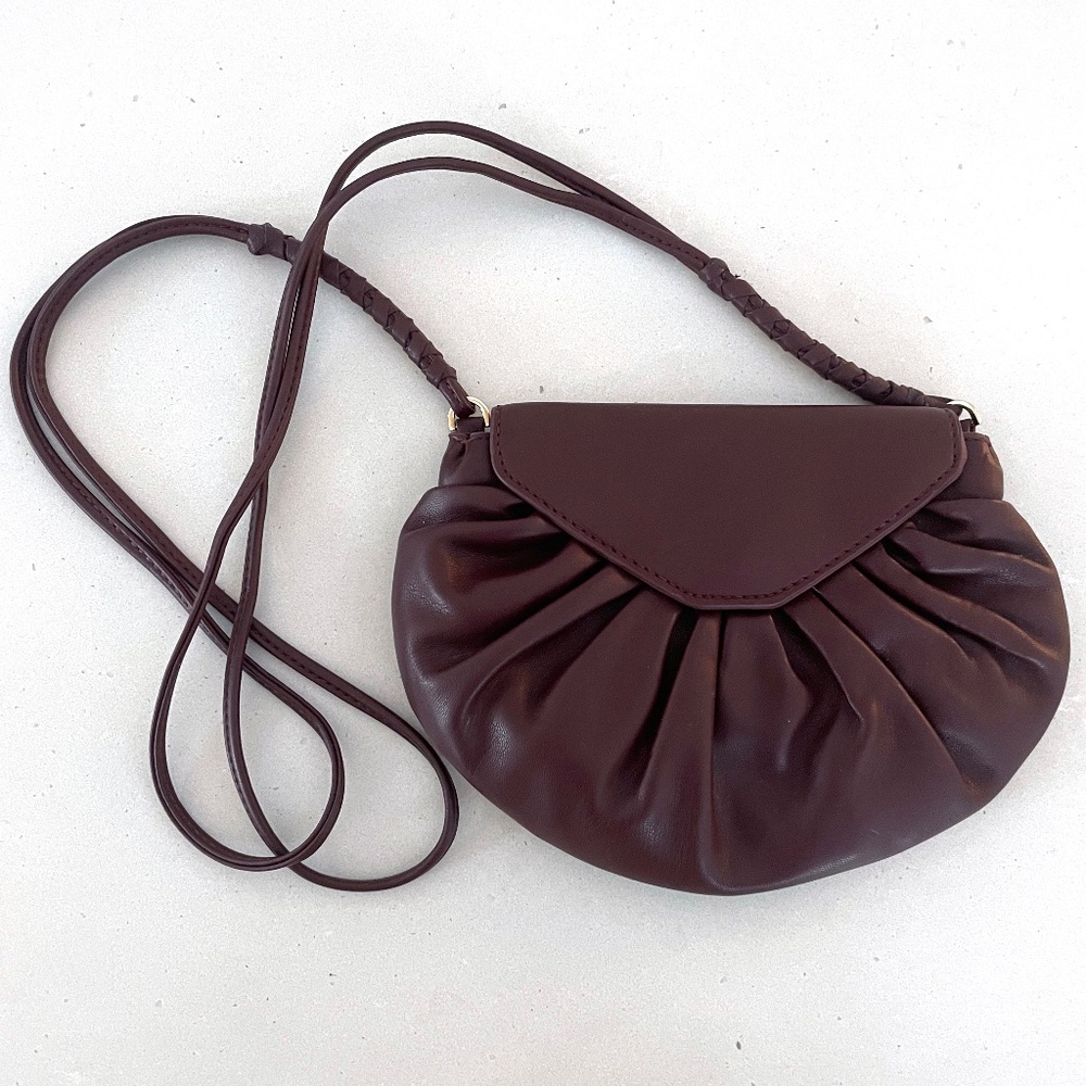 Zara Burgundy Crossbody Bag